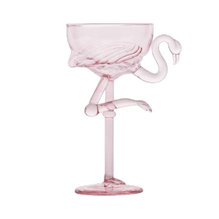 Verres à bulle Flamant Rose 175 ml (x2)