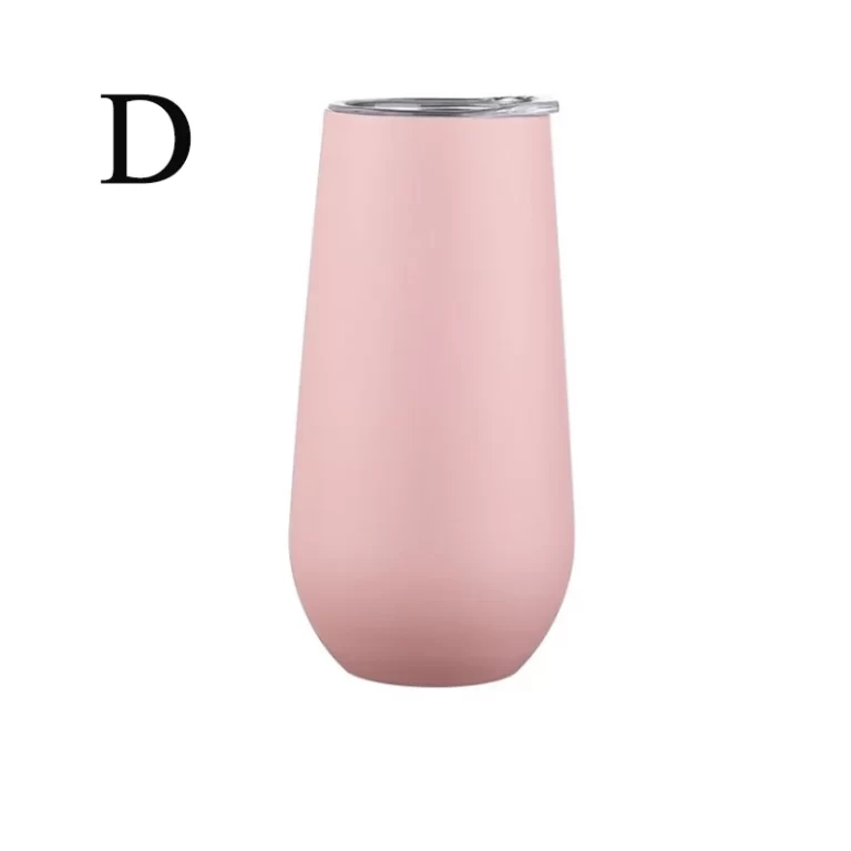 Gobelet à champagne thermos en acier inoxydable avec verre à vin, tasse à bière, tasse de festival, cadeau de fête de mariage, 6oz 16