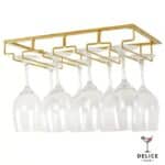porte verre suspendu bar à 4 compartiments