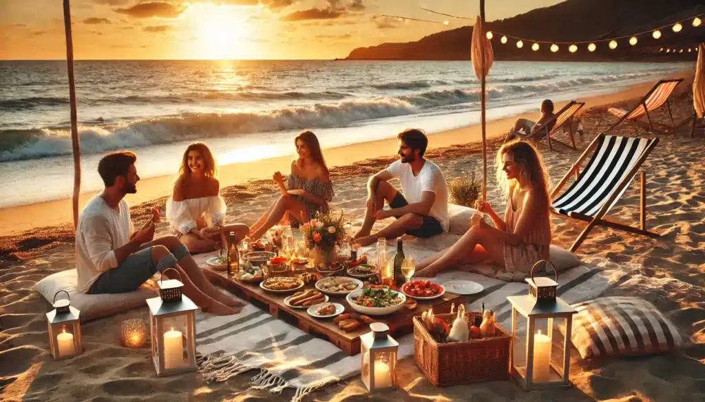 idées apéritifs dinatoire plage