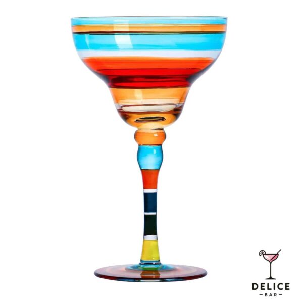 Verres à cocktail art colorés