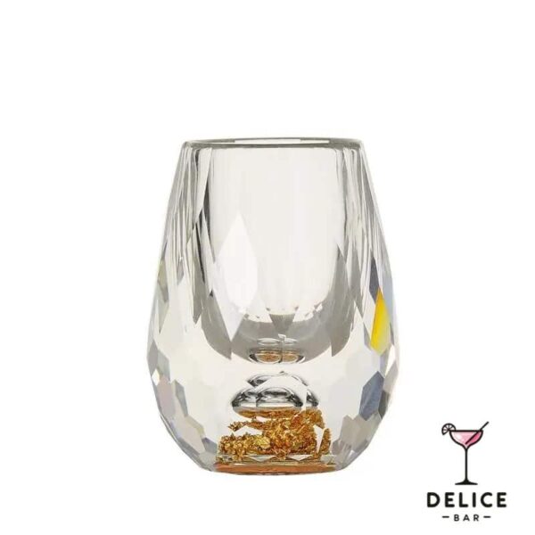 Verre à shot - feuille d'or