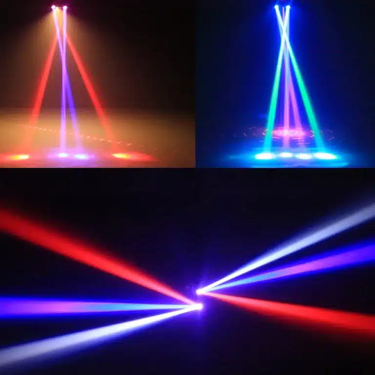 Jeu de lumière double faisceau laser 6