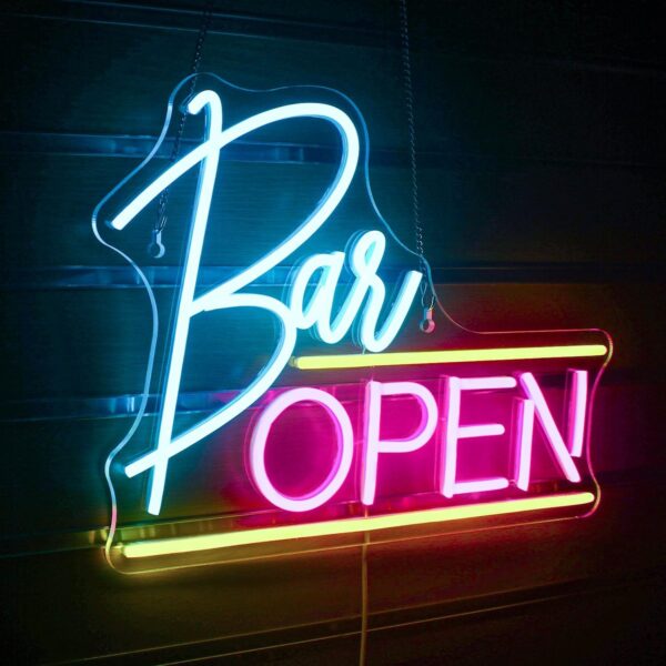 Neon Bar Open