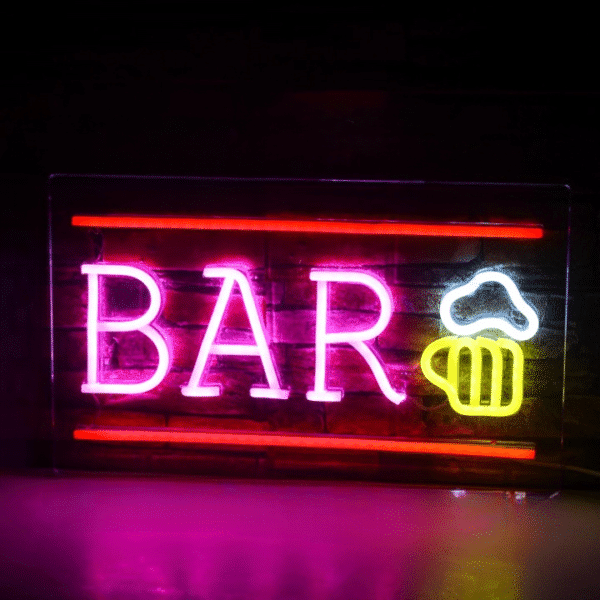 neon bar bière