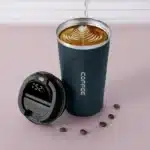 Tasse thermos café affichage LED avec anse 12