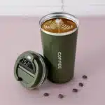 Tasse thermos café affichage LED avec anse 15