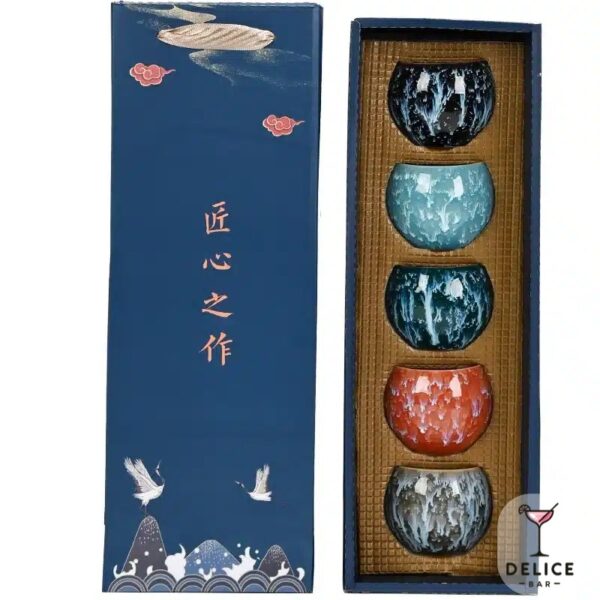 Set de tasse a thé japonaise Tenmoku
