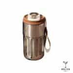 Tasse thermos café affichage LED avec anse - argent café