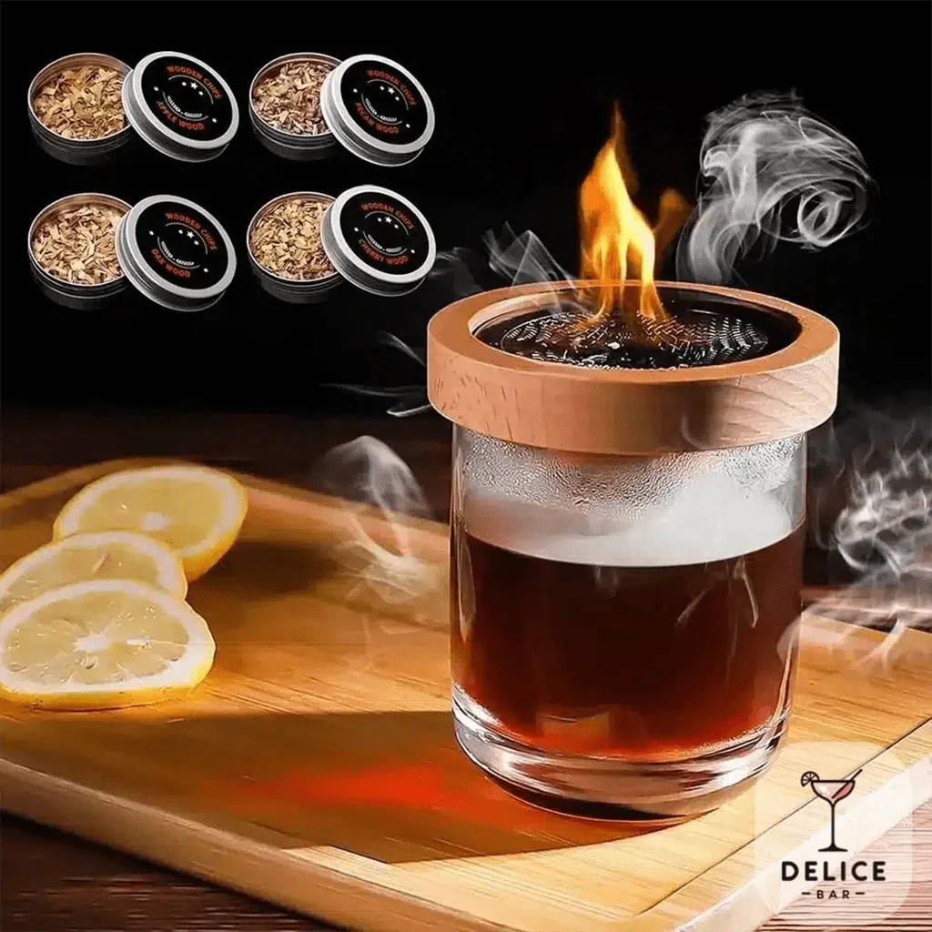 Kit de fumoir à cocktail rond