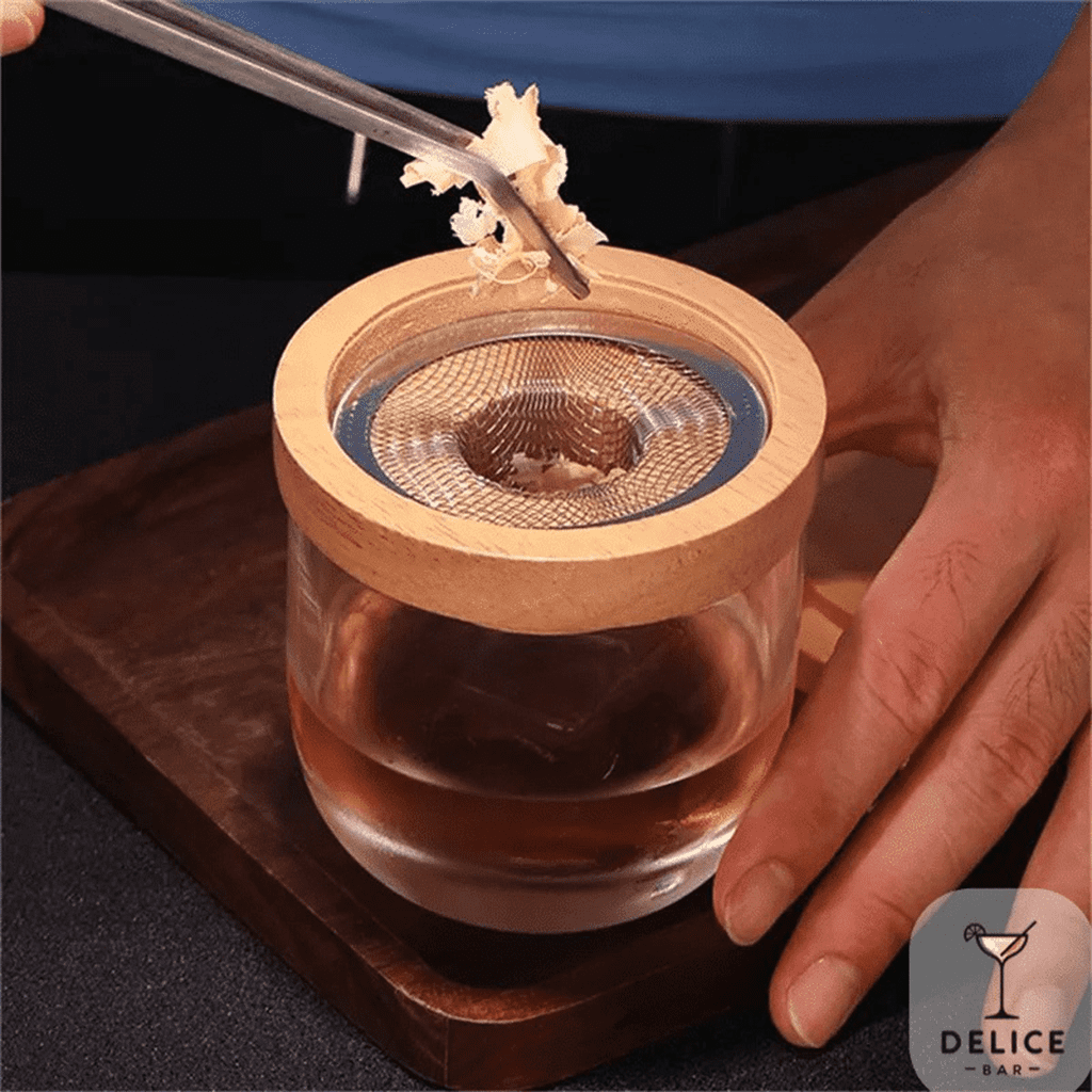 Kit de fumoir à cocktail rond