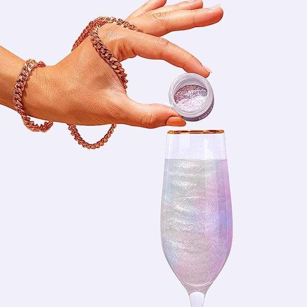 Paillettes Comestibles Cocktail Sans Goût - Arc en Ciel Irisé