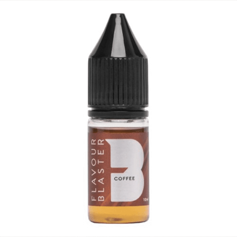 Flacon arôme Café 10 ml Flavour Blaster liquide ambré bouchon noir étiquette brune pour bulles aromatiques