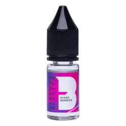 Flacon compte-gouttes 10 ml arôme Mixed Berries fruits rouges Flavour Blaster, étiquette rose et violette