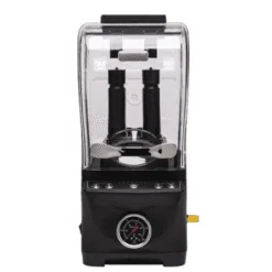 Machine glace carbonique cocktail Jetchill Dry Ice Pro noire avec double sonde et manomètre, vue de face