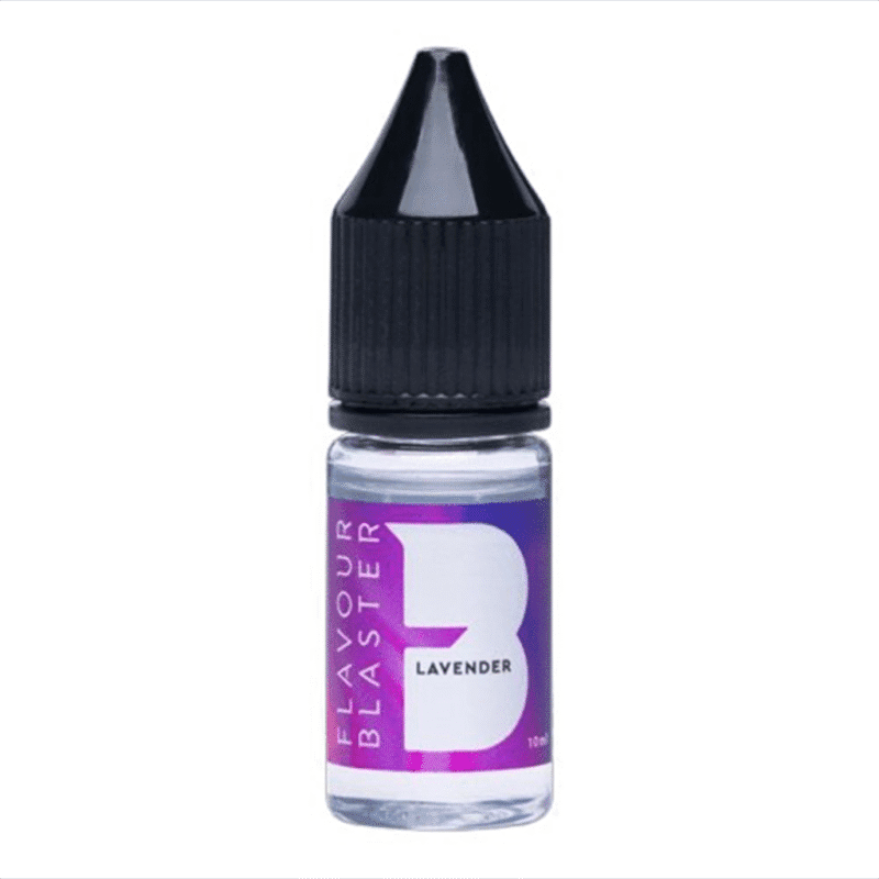 Flacon compte-gouttes arôme Lavande Lavender Flavour Blaster 10 ml étiquette violette pour nuages aromatiques de cocktail