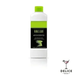Flacon blanc de bubble liquid Délice Bar avec bouchon vert pour pistolet a bulles aromatiques de cocktail