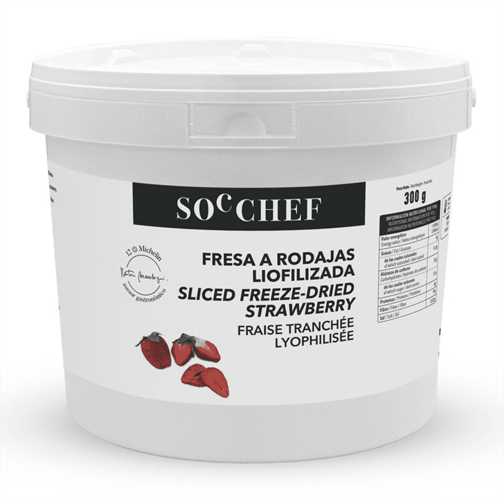 Fraises Lyophilisées en Tranches – Seau 300g
