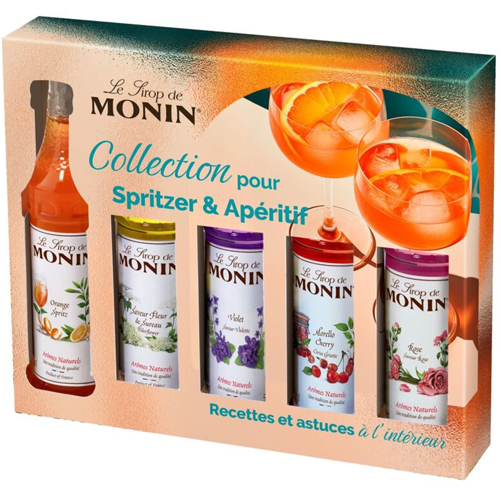 Kit Monin Spritzer Coffret Sirop MONIN pour Spritzer et Apéritif – Image 1