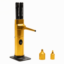 Pistolet aromatiseur bulleur Aladin 007 doré avec deux recharges arôme et deux buses interchangeables