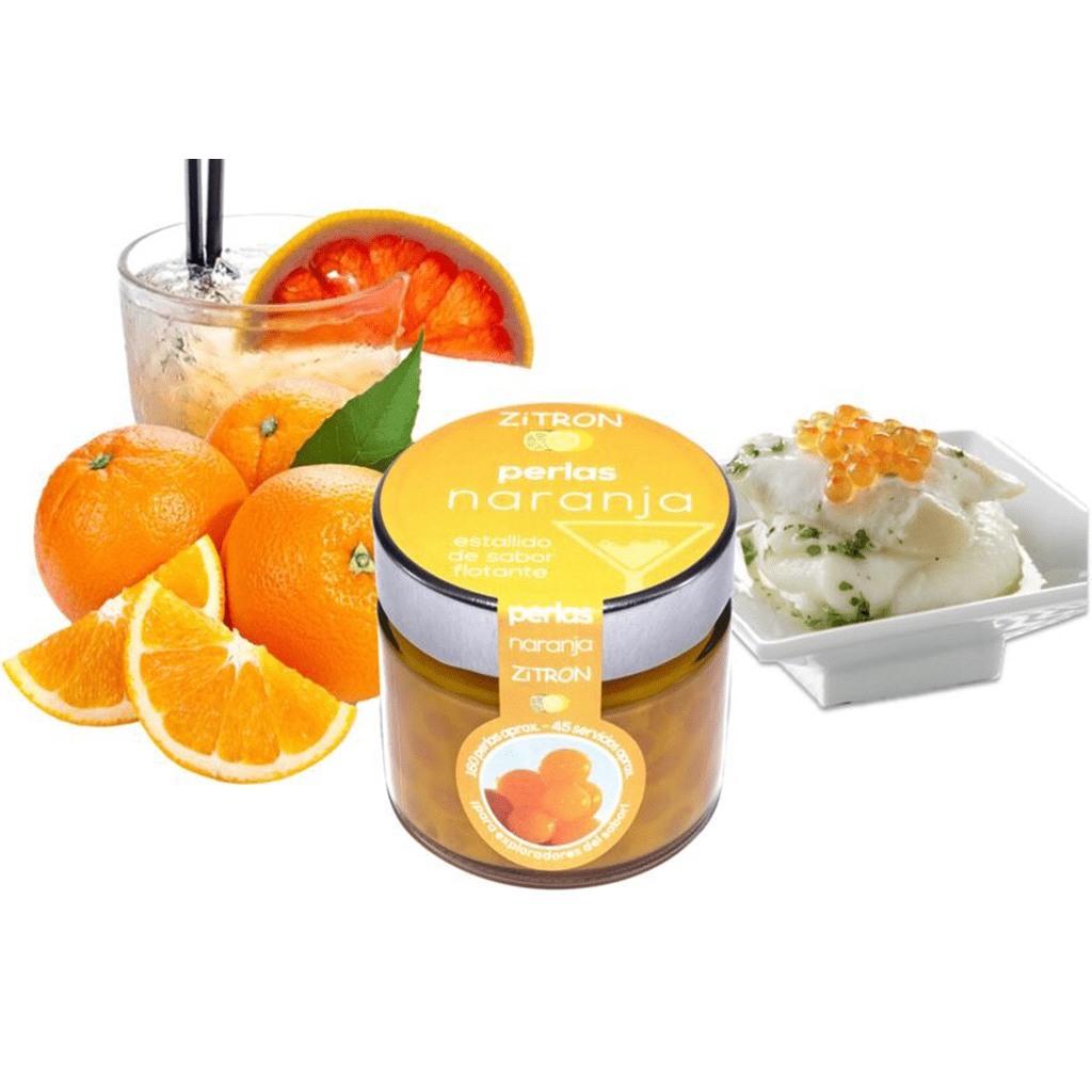 perles orange 6 Perles gastronomiques d'Agrumes -180g – Image 1