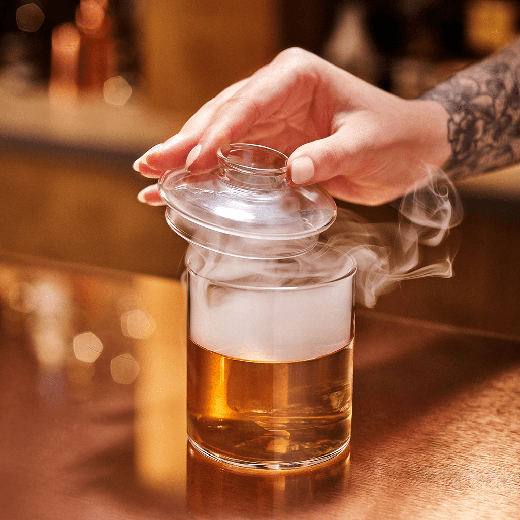 Set Verre & Couvercle à Fumée pour Cocktails et Infusions (x2)