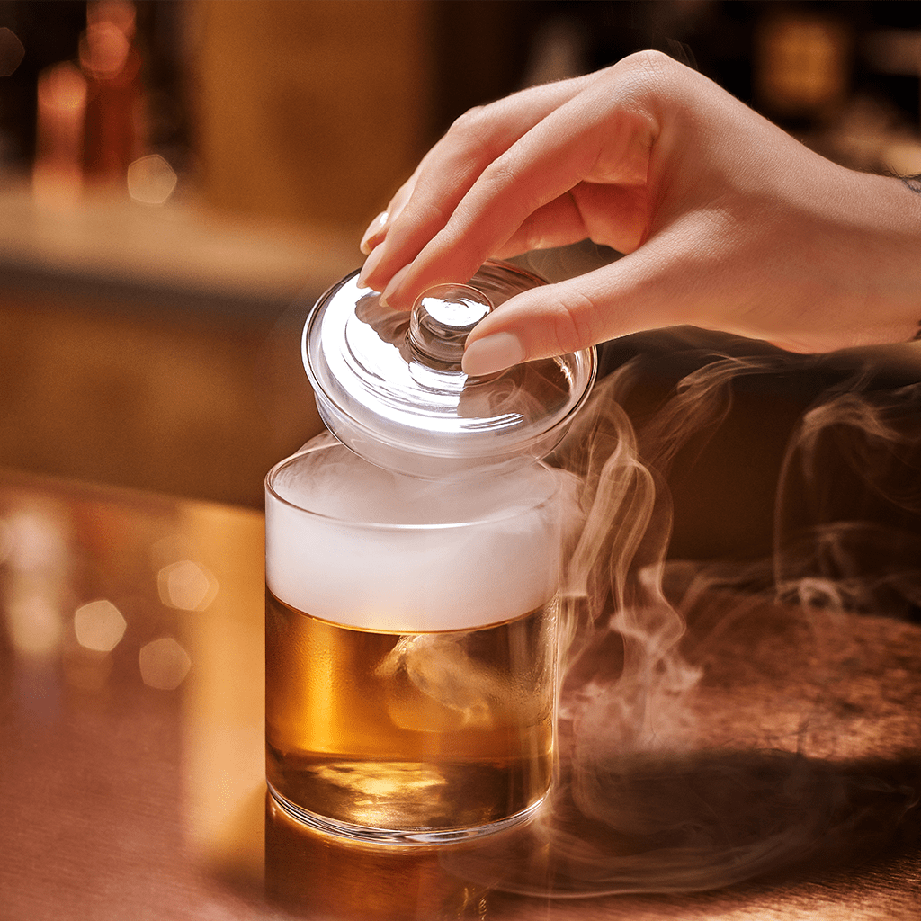 Set Verre & Couvercle à Fumée pour Cocktails et Infusions (x2)