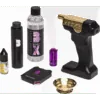 Kit Flavour Blaster Mini 2 doré et noir avec liquide Bubble X, arômes, réservoirs et coupelle