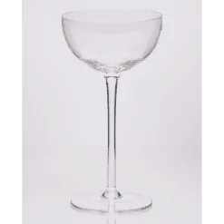 Verre à bulle coupe transparent à pied haut pour cocktails de 190 ml, qualité supérieure