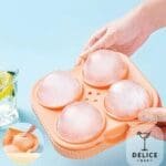 Moule Glaçons XL 4 Compartiments - 6.5 cm Ø