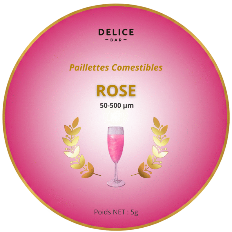 Paillettes comestibles Rose Fushia