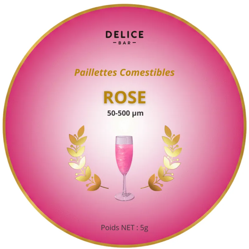 Paillettes comestibles Rose Fushia