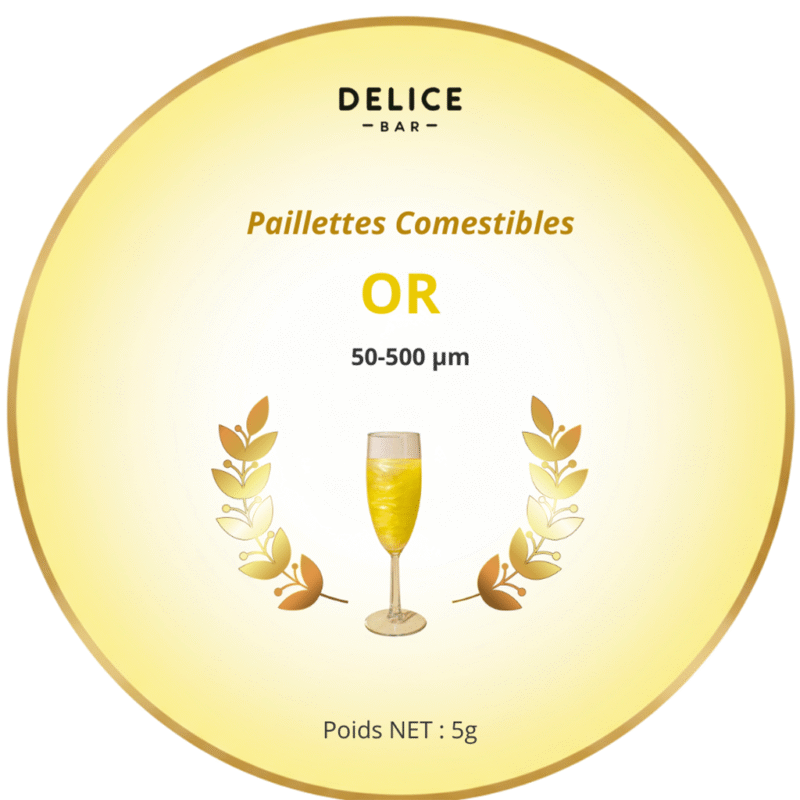 Paillettes comestibles Or