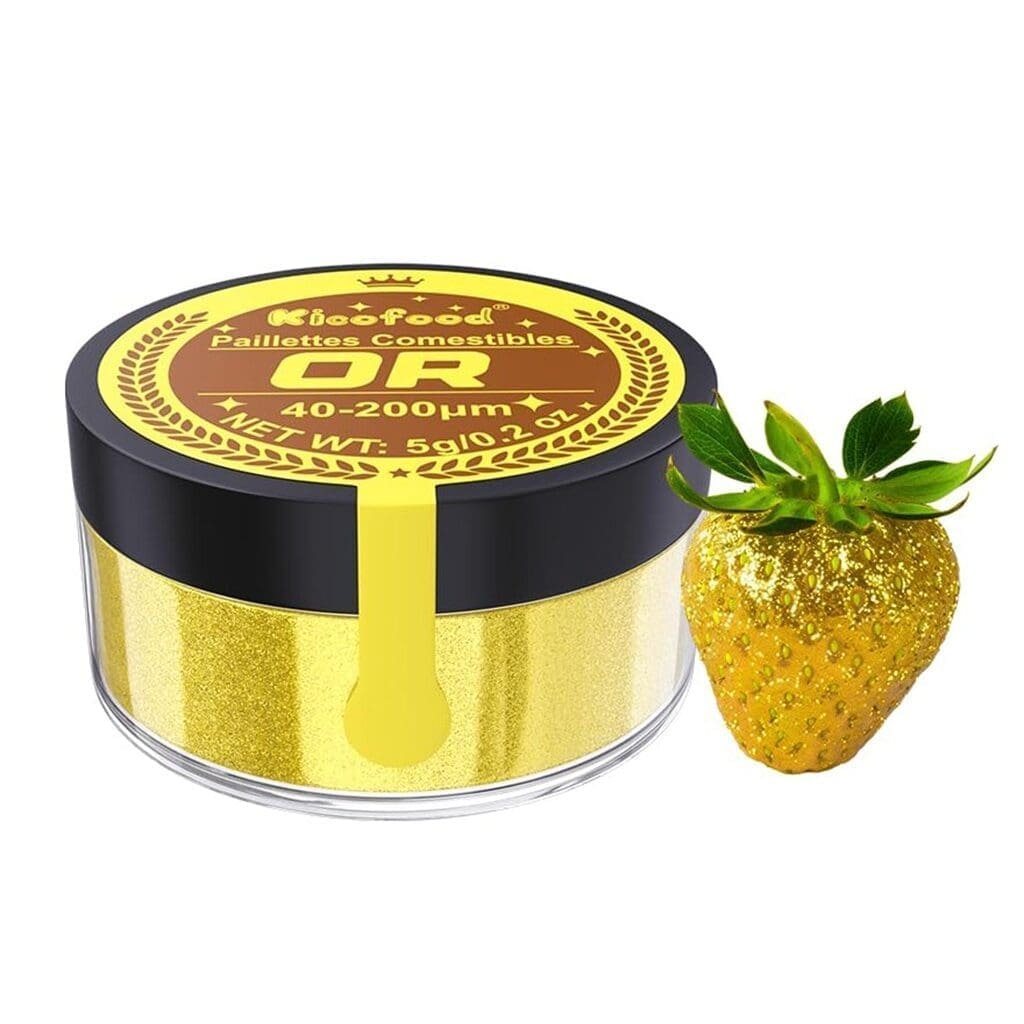 Paillettes Comestibles Cocktail Sans Goût - Or