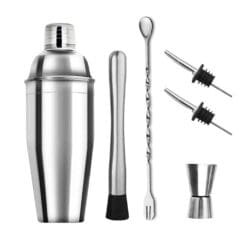 Kit Cocktail débutant Shaker Cobbler 750ml + accessoires