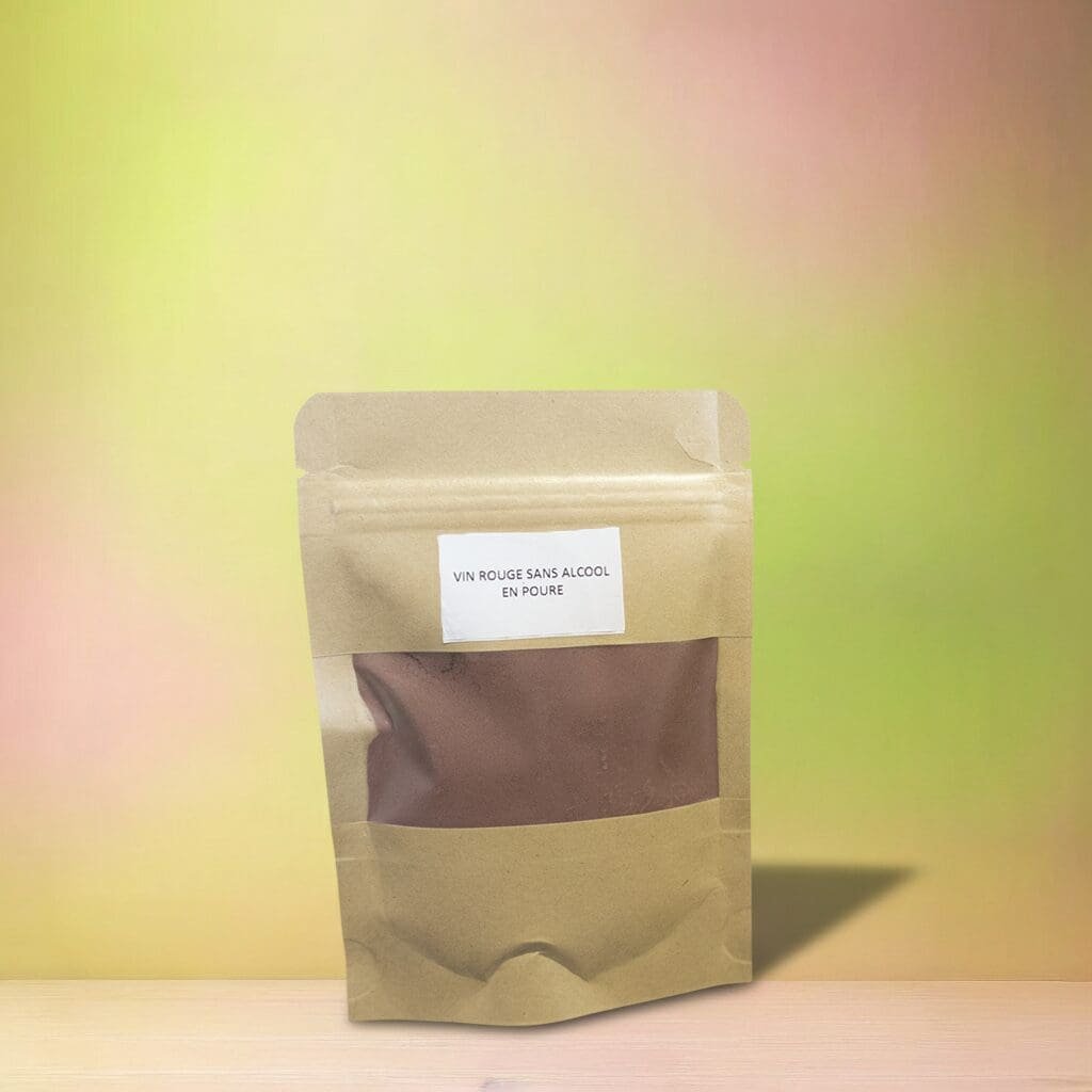 Vin en poudre rouge sans alcool 30g