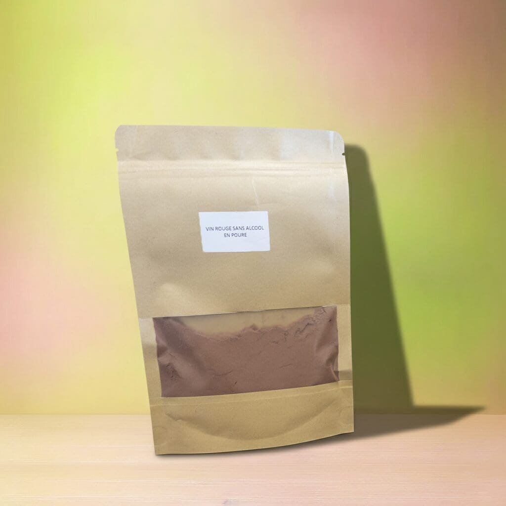 Vin en poudre rouge sans alcool 50g