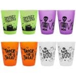 Set 8 gobelets en plastique Halloween