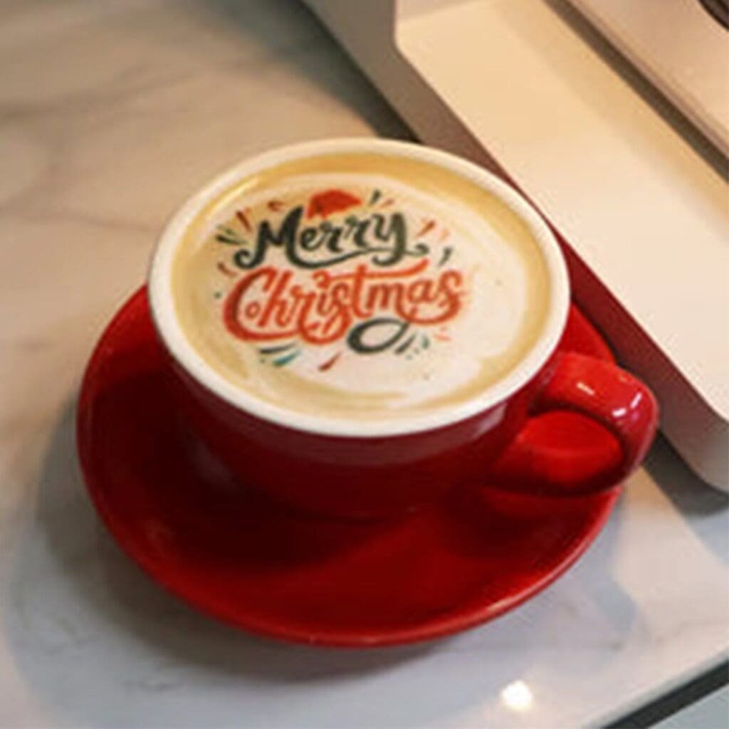 Machine Imprimante Alimentaire Professionnelle Multi couleurs sur Mousse pour Cocktails et Cafés