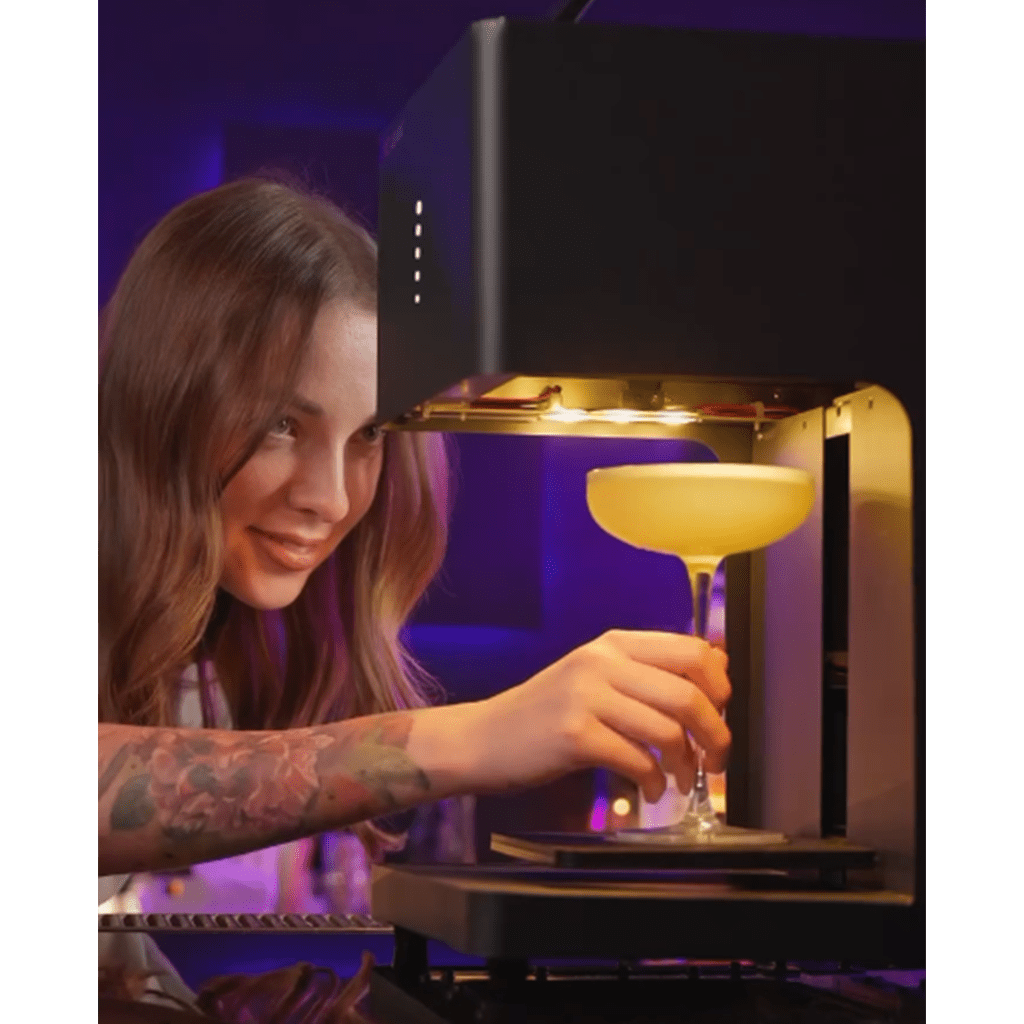 Machine Imprimante Alimentaire Professionnelle sur Mousse pour Cocktails et Cafés