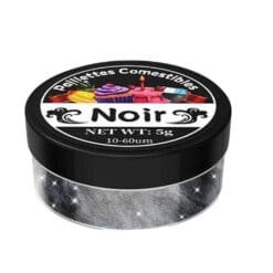 Paillettes Comestibles Cocktail Sans Goût - Noir