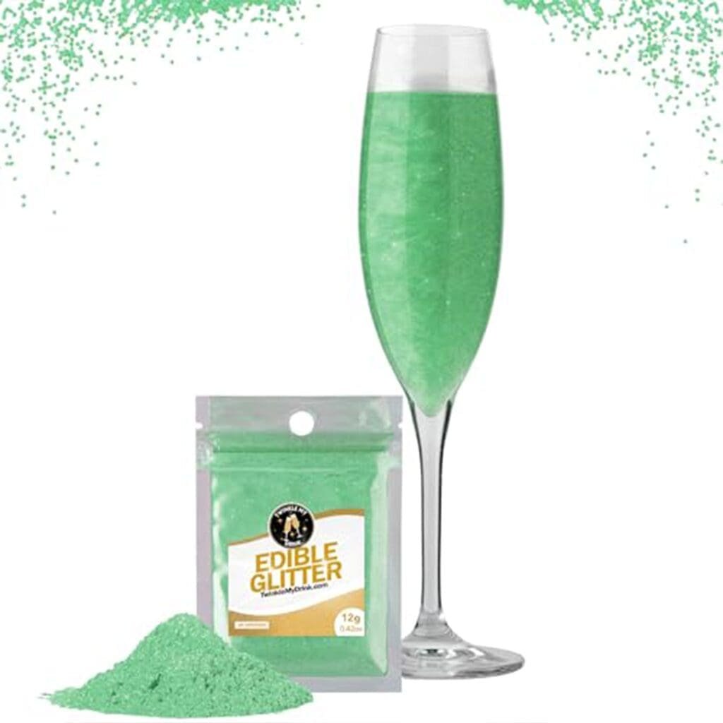 Paillettes Comestibles Cocktail Sans Goût Vert - Sachet 12g