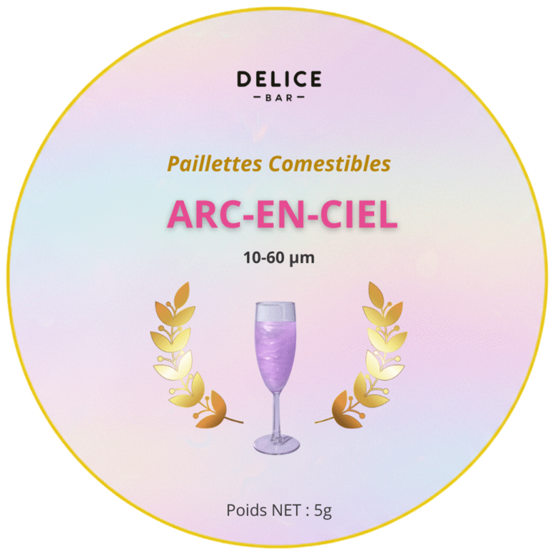 Paillettes comestibles Arc-en-Ciel