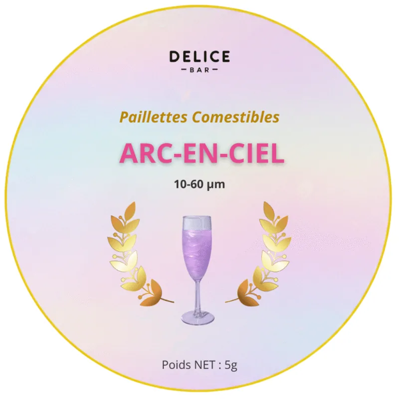 Paillettes comestibles Arc-en-Ciel