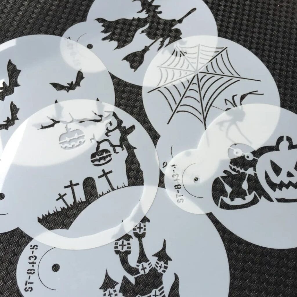 Pochoir pour Halloween (x6)