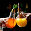 Verre à cocktail 2 Verres Originaux Ampoules – présentation spectaculaire – vue 1