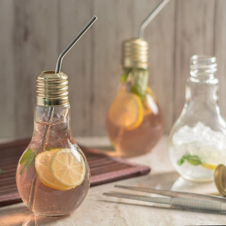 Verre à cocktail 2 Verres Originaux Ampoules – présentation spectaculaire