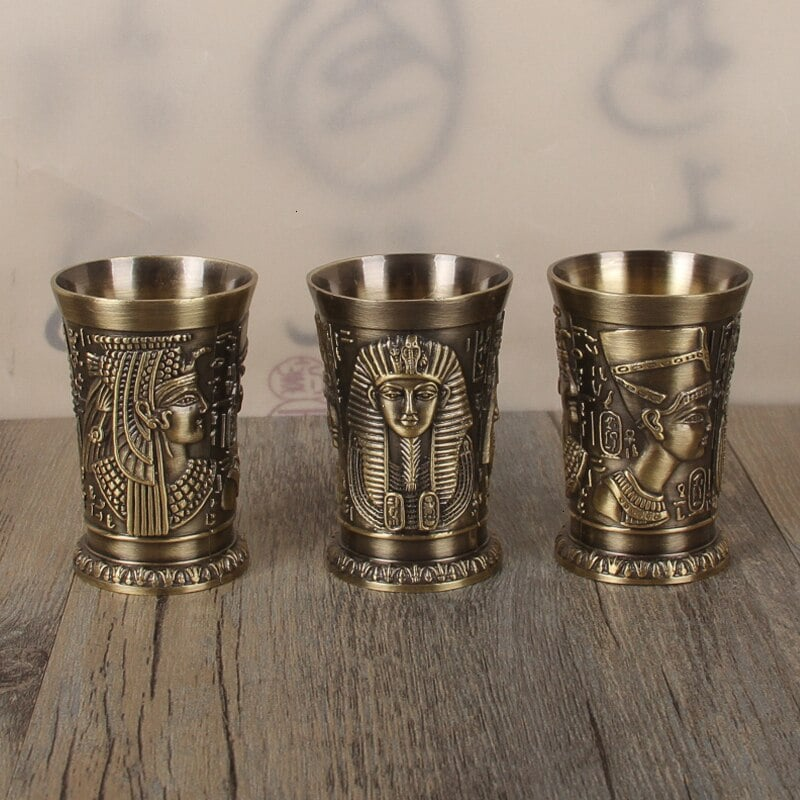 Lot de 6 verres à shot Égyptien – service festif