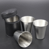 Lot de 4 verres à shot Inox – service festif – vue 1