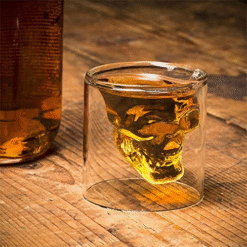 Lot de 6 verres à shot crâne 3D – format 4,7 cm – vue 2
